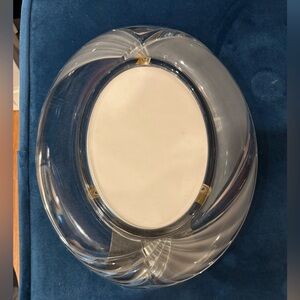 Vintage Glass Oval Picture Frame